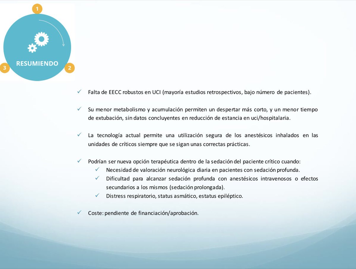 🔛Esta mañana en #SesionesFarmaCHUAC nuestra compañera @salbper72  nos ha hablado sobre la sedación inhalada en Unidades de Críticos, abordando la evidencia científica disponible y las recomendaciones de las guías de las principales sociedades científicas.