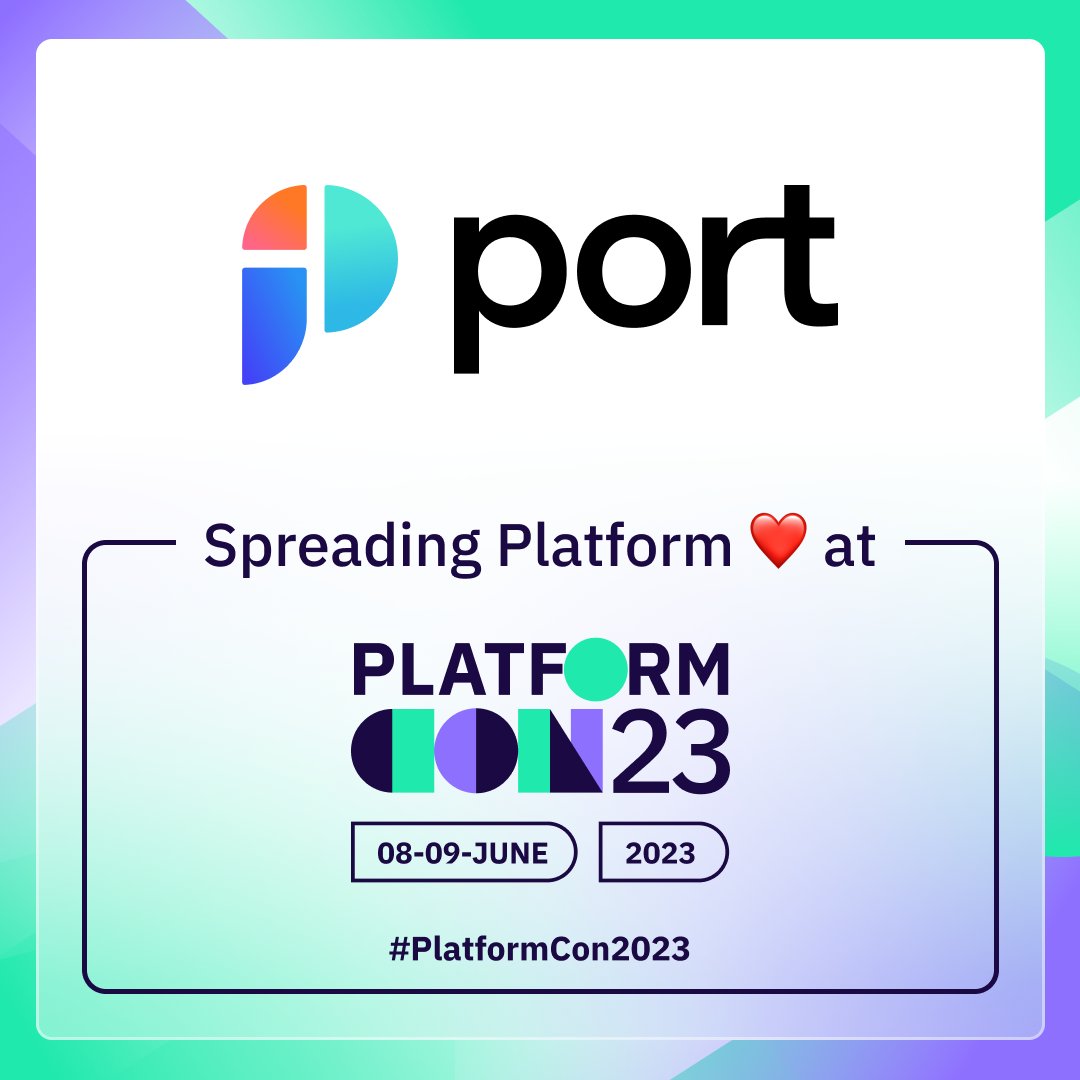 Port is happy to sponsor #PlatformCon 2023, one of the most anticipated platform engineering events of the year. Join us and the @platformengineering community on June 8-9!
#platformengineering #developerportal #devops
#community

hubs.la/Q01SbpbT0