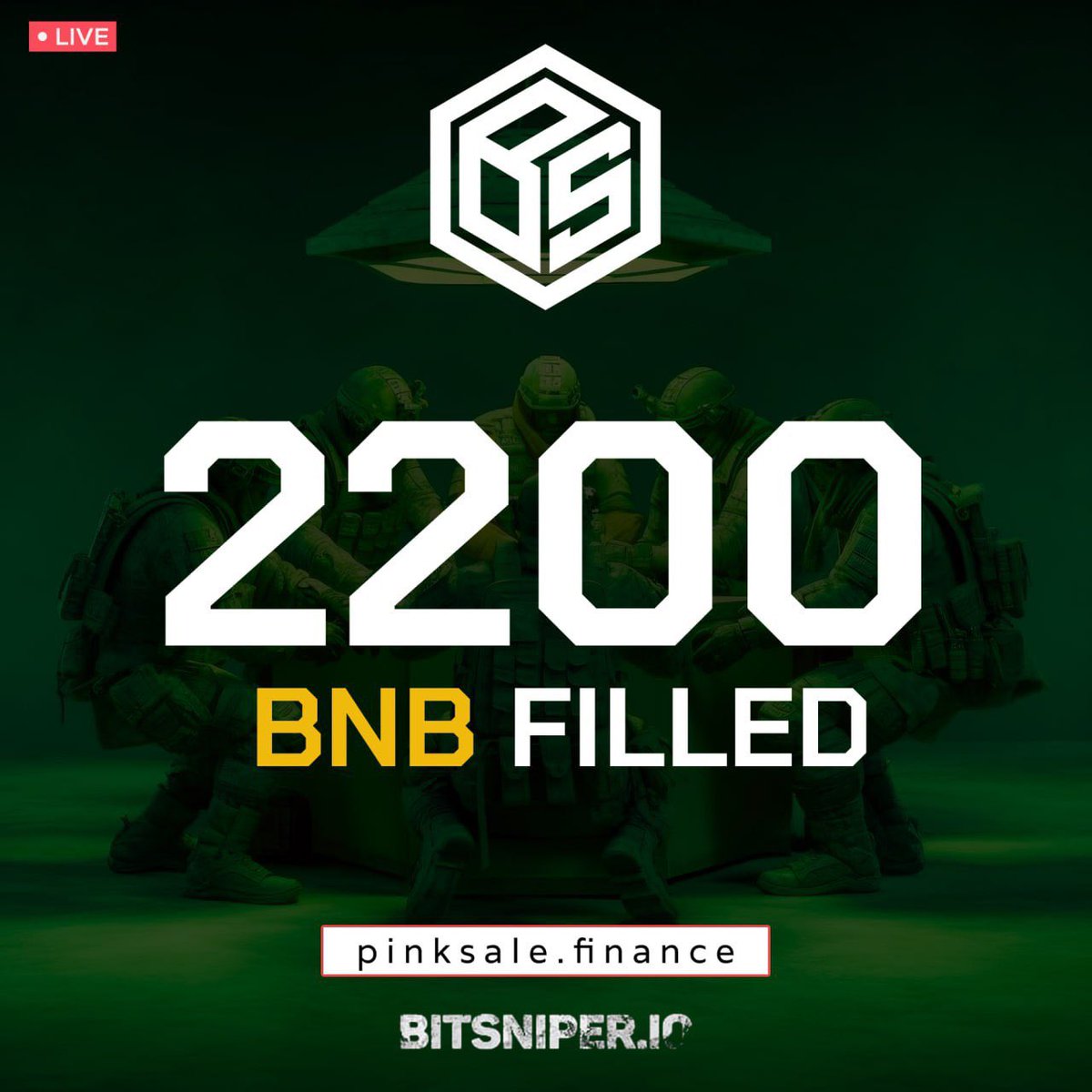🔥 Only  10 minutes remaining 🔥

📈 2200+ BNB Raised
📈 3350+ Contributors

🧠 You Snipers are actually insane 

🤯 The momentum is too high. There is no more stopping! 

🚀 Keep Supporting : pinksale.finance/launchpad/0xae…