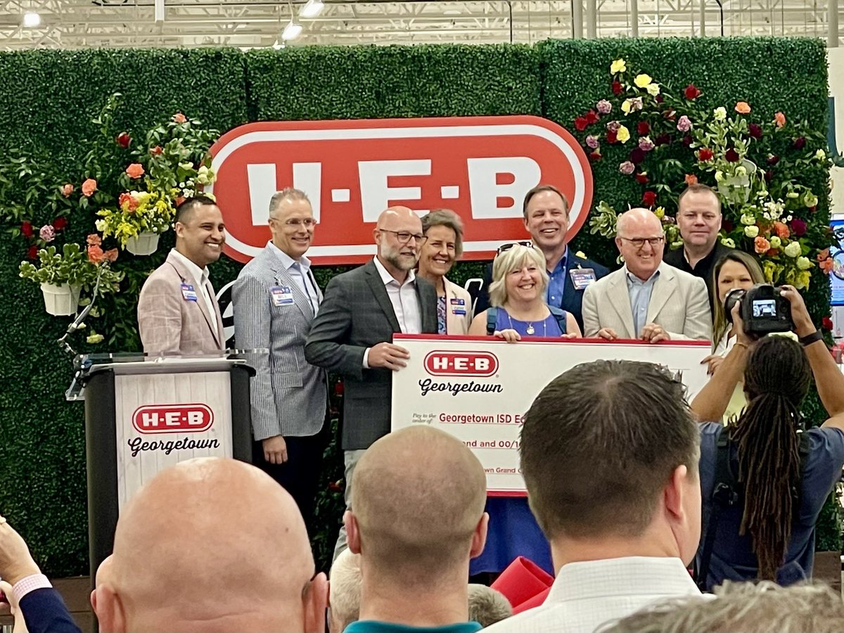 We are so excited for the new @HEB to open in Wolf Lakes Village and incredibly grateful for your support of our students and staff in @GeorgetownISD. Congrats on your grand opening tomorrow and thank you!!