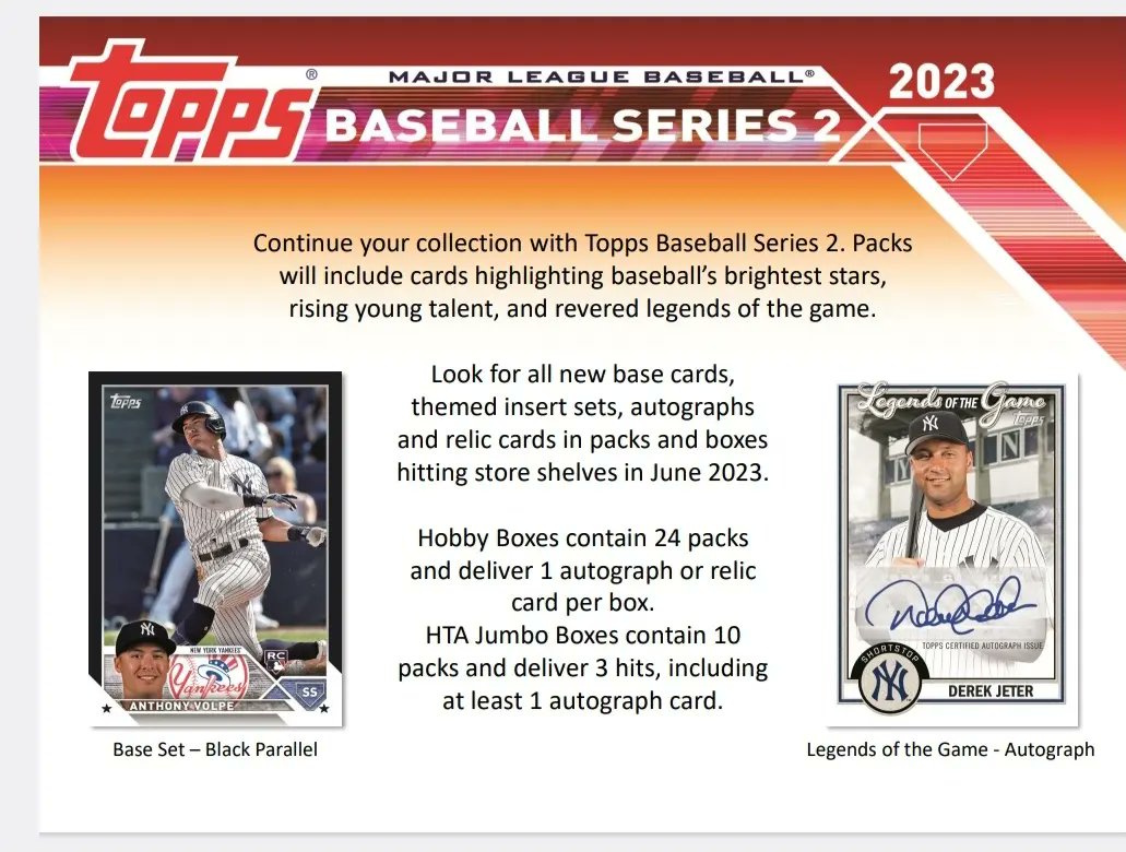 KnTSportscards's tweet image. New Release Topps 2023 Series 2 Baseball. Hobby and Jumbo #cardshopfl #cardshop #toppsseries2 #lcs #kntsportscards #newrelease