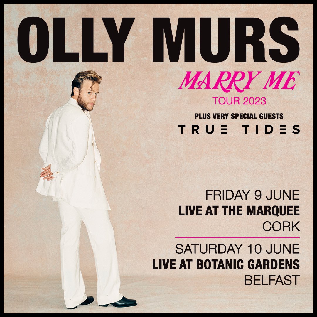 Big weekend incoming ☘️🇮🇪 💪🏻 I’m back on the road!! Cork &amp; Belfast let’s be having you!! Can’t wait to see you all Friday and Saturday!! ollymurs.komi.io