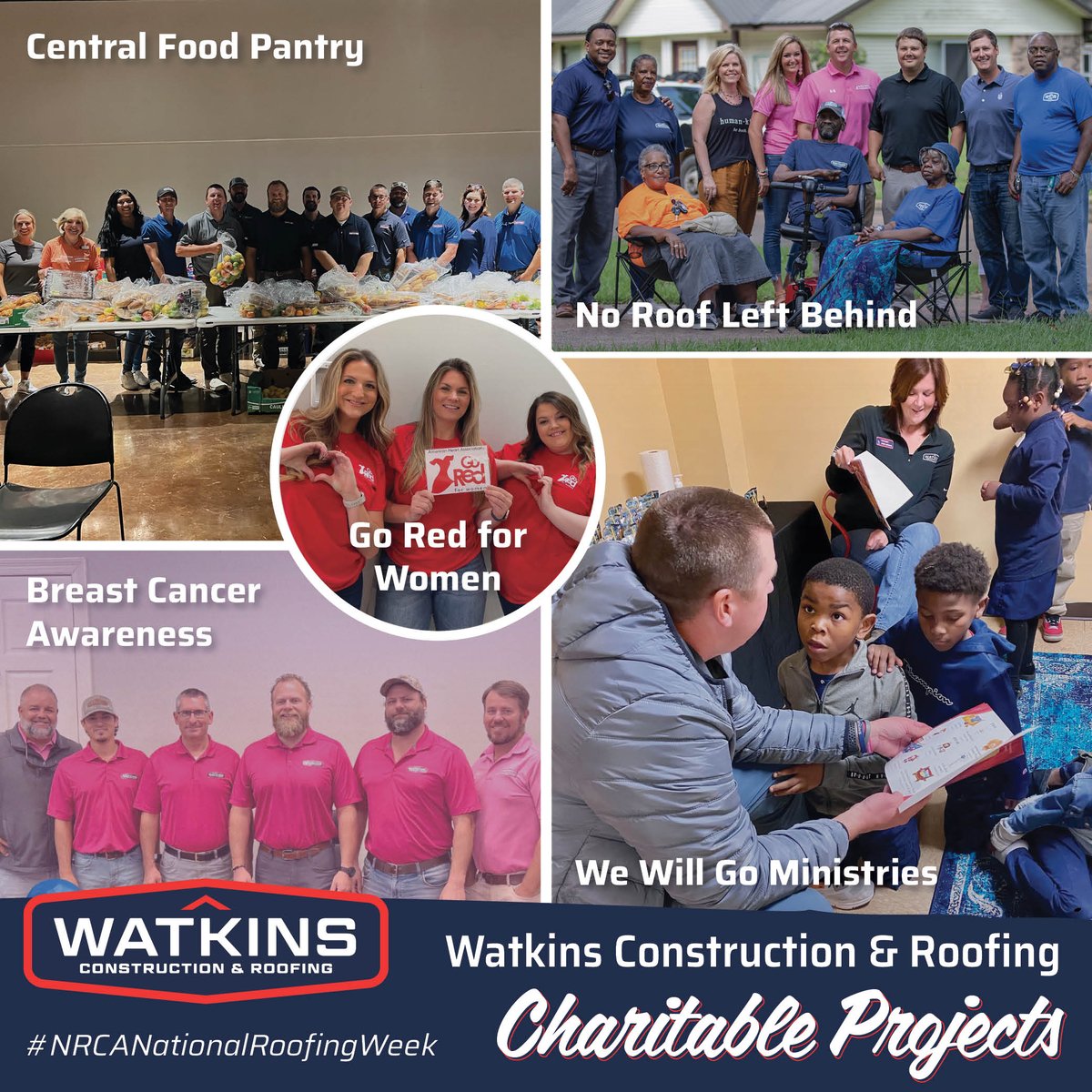 People who work in the roofing industry are the BEST! Check out some ways NRCA members are giving back. #NationalRoofingWeek @WatkinsRoofing @HouckTheChoice