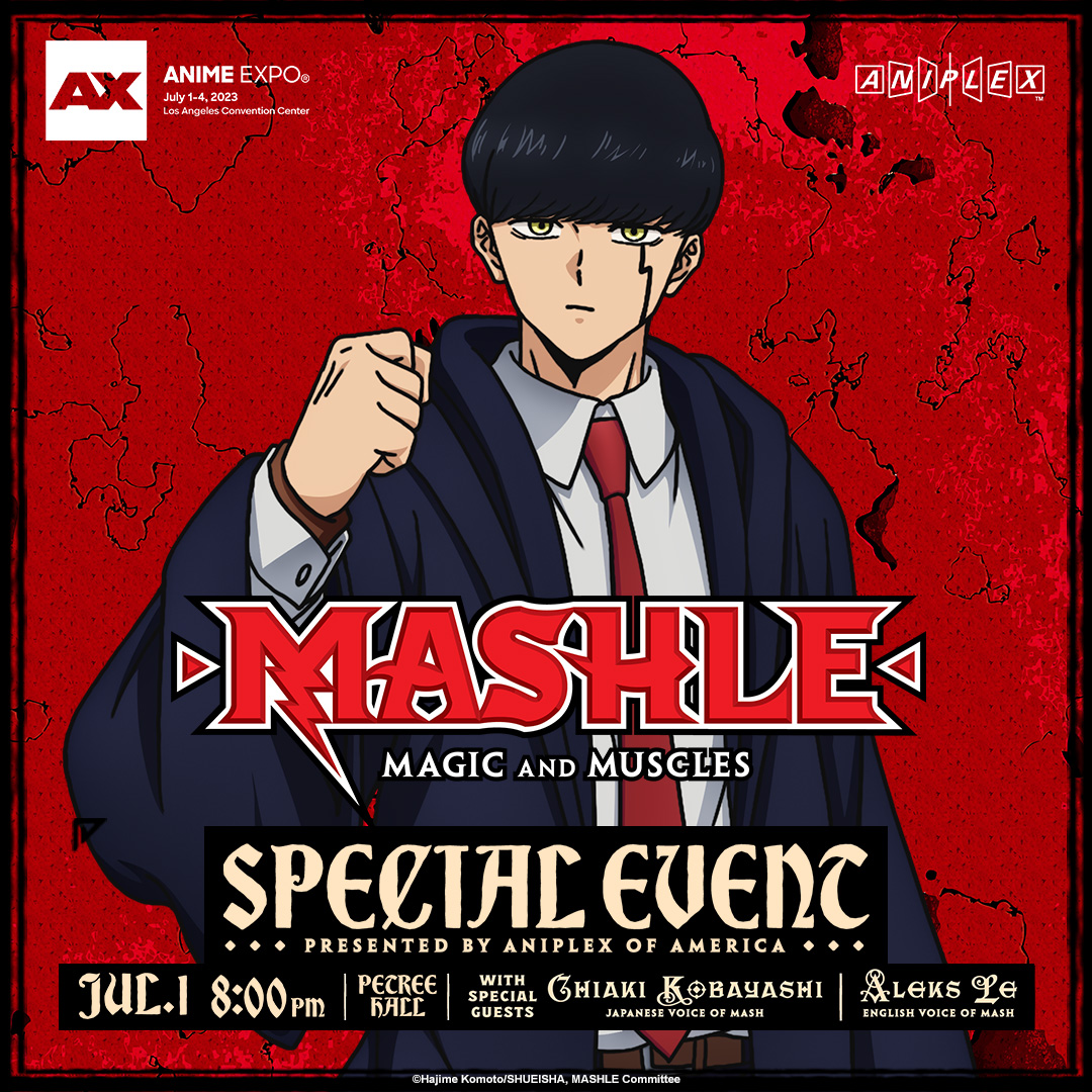 MASHLE: MAGIC AND MUSCLES on X: MASHLE: MAGIC AND MUSCLES ‼️ CAST  ANNOUNCEMENT ‼️ Chiaki Kobayashi announced at Aniplex Online Fest 2022 as  cast member of Mash Burnedead ✊ #AOF2022  / X