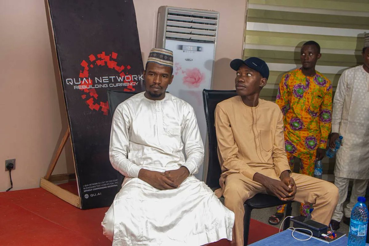 QuaiNetwork's tweet image. The already strong #QuaiNigeria community is growing!

Another @QuaiNetwork event was hosted in Gombe State, Nigeria. Quai co-founders Dr. K and Alan O. called into the event for a presentation and Q&amp;amp;A!