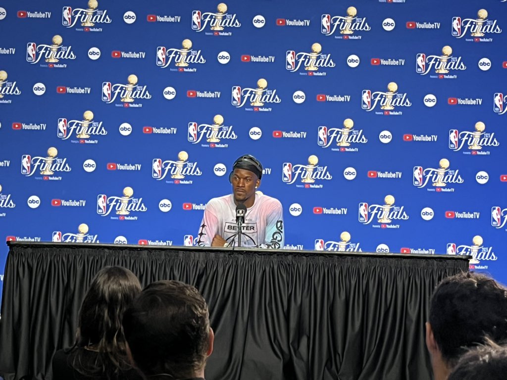 Jimmy Butler tells me the Miami fans will “show up and show out” and this city and organization deserves a championship @WPBF25News #HEATCulture #nbafinals