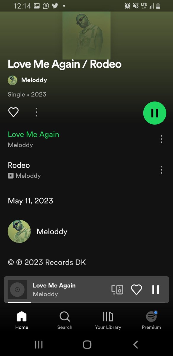 #LOVEMEAGAIN & #RODEO by @iam__meloddy  still being streamed on all platforms .....if you haven't heard it then what you waiting for ⚡⚡⚡