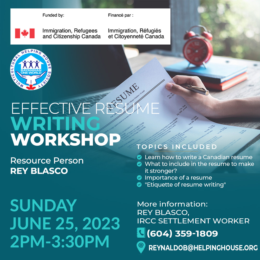 #ircc #workshop
#mhhsvancouver #workshops
#VirtualEvent #OnlineEvent #VirtualWorkshop #Immigrants #Newcomers #canadaimmigration #canadapr #ircc #immigrationservices #Canada #canadianvisa #settlementservices #employmentrights #employment #nonprofit #jobhelp #canadajobs