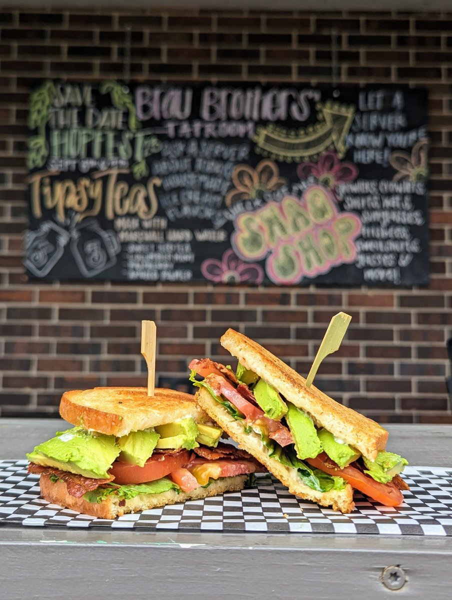 Special this week: Avocado &amp; Garlic BLT! 🥑🤤

- Toasted sourdough, bacon, lettuce, tomato, garlic aioli &amp; avocado.

Open today until 11p!