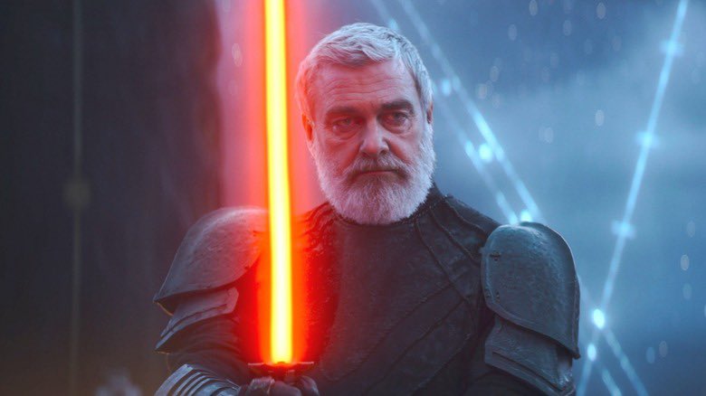 The late Ray Stevenson’s character in AHSOKA, Baylon Skoll, is a former Jedi that survived Order 66 and has since become a mercenary for hire 

(Source: Empire)
