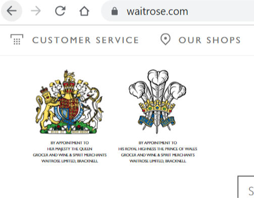 Hey <a href="/waitrose/">Waitrose & Partners</a> I think the banner on your website needs updating....