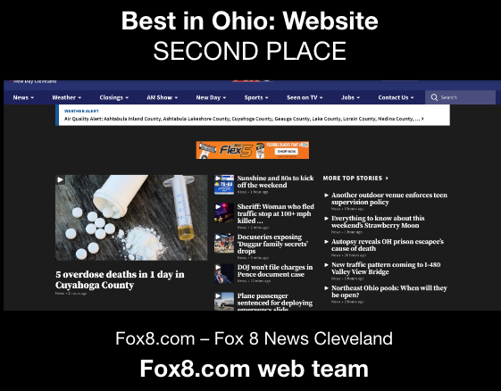 PressClubCle's tweet photo. Congratulations to the staff of Cleveland Jewish News (@CleveJN) - recognized at the Press Club's Excellence in Journalism awards for Ohio's best news website. Also to the @fox8news (CLE) web team for 2nd place, and the Akron @beaconjournal for 3rd. #pressclubcle https://t.co/hWCIM3xT4l