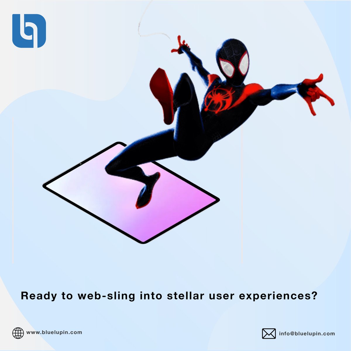 Struggling to captivate users? Let our web wizards weave their magic, creating turbocharged web applications that'll leave your users spellbound & craving more!

#bluelupin #service #services #bluelupinservices #web #webapplication #SpiderMan #SpiderManAcrossTheSpiderVerse