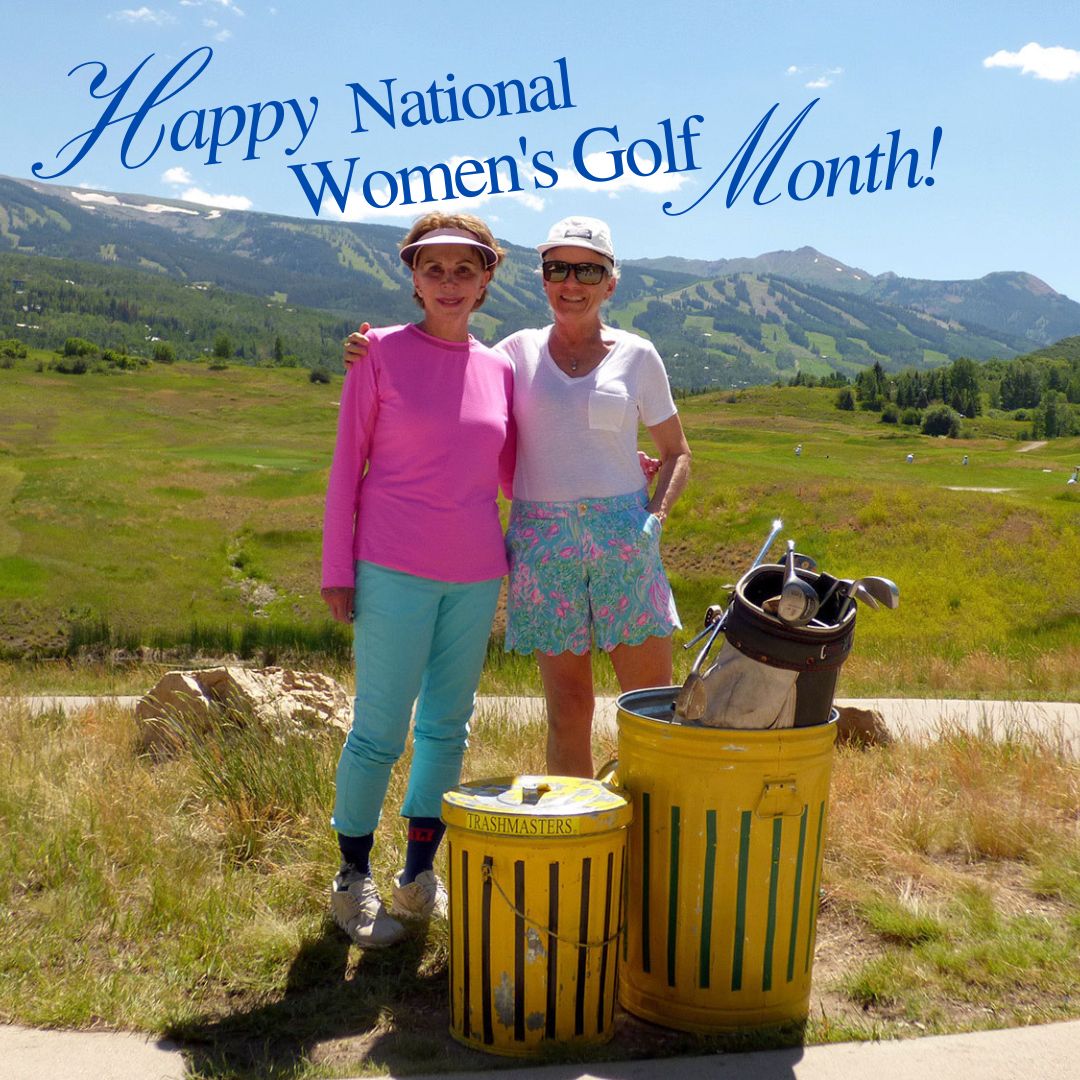 June is National Women's Golf Month! Thank you to all of the ladies who golf with us in the Trashmasters Tourney! Trashmasters.com #thetrashmasters #collegescholarships #golffundraiser #AspenCo #SnowmassVillage