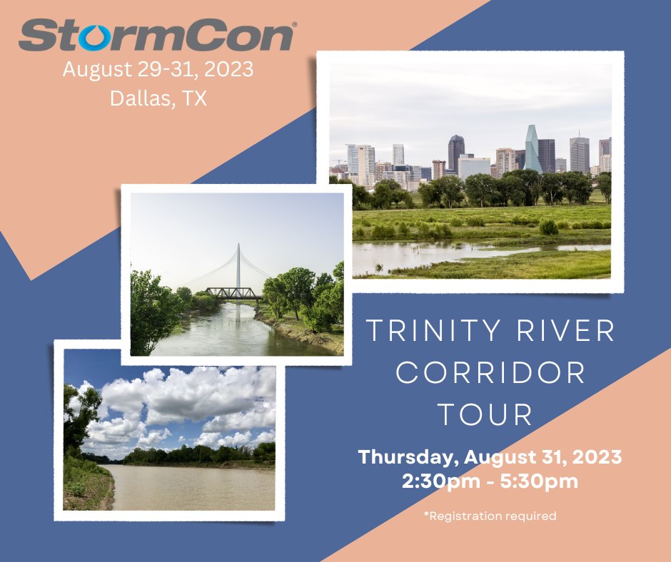 Interested in a tour of one of Texas's greatest nature-based #stormwater solutions?

Then being an attendee of #StormCon might be of interest!

We'll be hosting a tour on Thursday, Aug. 31 — the last day of the convention — from 2:30 to 5:30 p.m.!

stormcon.com/2023/begin?c_2…