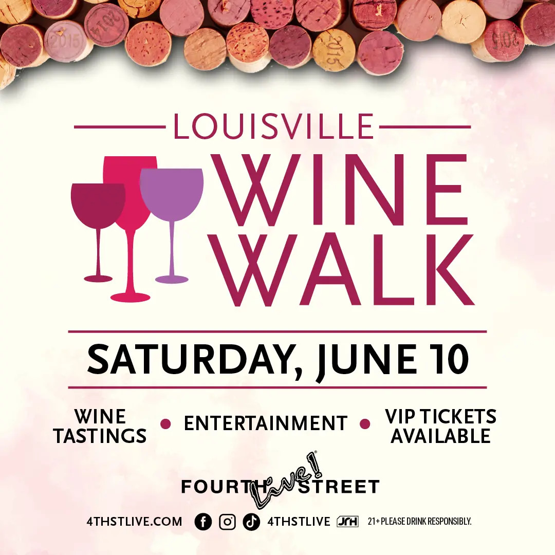 Louisville Wine Walk is this weekend and you won't want to miss this event that is just steps away at <a href="/4thstlive/">Fourth Street Live!</a>!

Experience a variety of wine samples along with games and live entertainment. 🍷

Grab your tickets: bit.ly/3MB4vhP