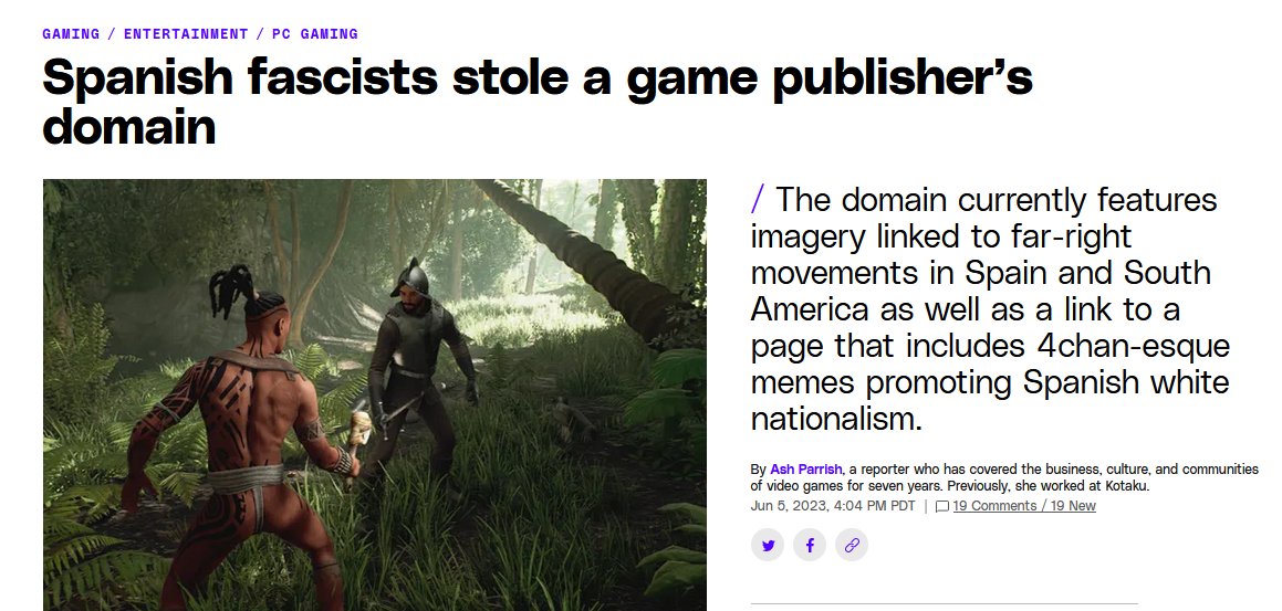 theserfstv's tweet photo. A video game got so much backlash from far right fash and trolls online that it added a join the genocide feature. Then they had the audacity to say the game is not political in any way. 

Indigenous enslavement: the apolitical edition https://t.co/9Yu4eDot6x