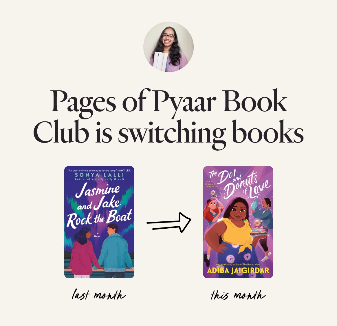 Happy Release Day to THE DOS AND DONUTS OF LOVE by <a href="/adiba_j/">Adiba Jaigirdar (updates)</a>! 💖🤍🧡🍩👩🏾‍❤️‍💋‍👩🏻🇧🇩

This sweet sapphic YA romance is also Pages of Pyaar’s June book of the month! Join us for the readalong on <a href="/GetFable/">Fable</a>: fable.co/club/pages-of-…