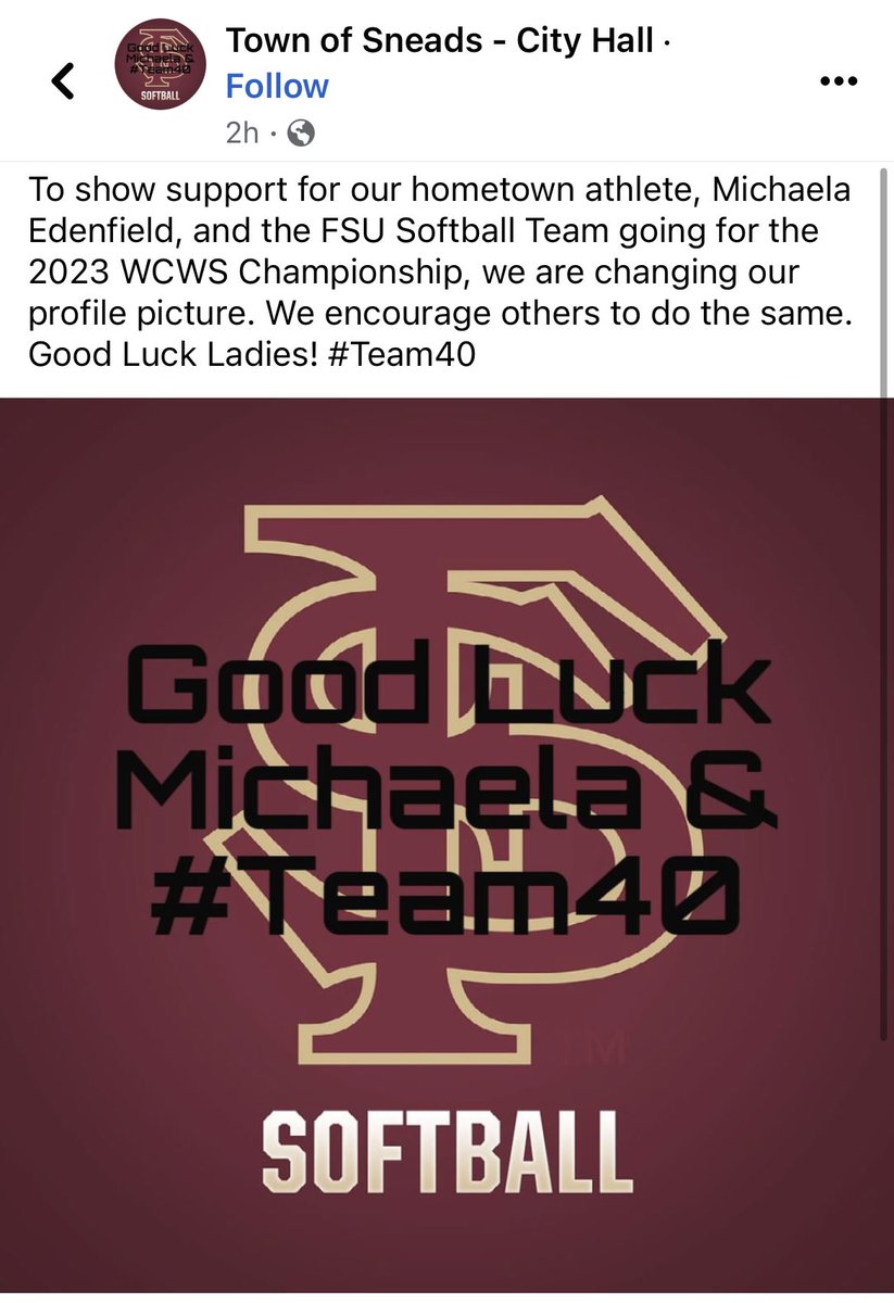 Curt Weiler on Twitter "With FSU catcher Michaela Edenfield