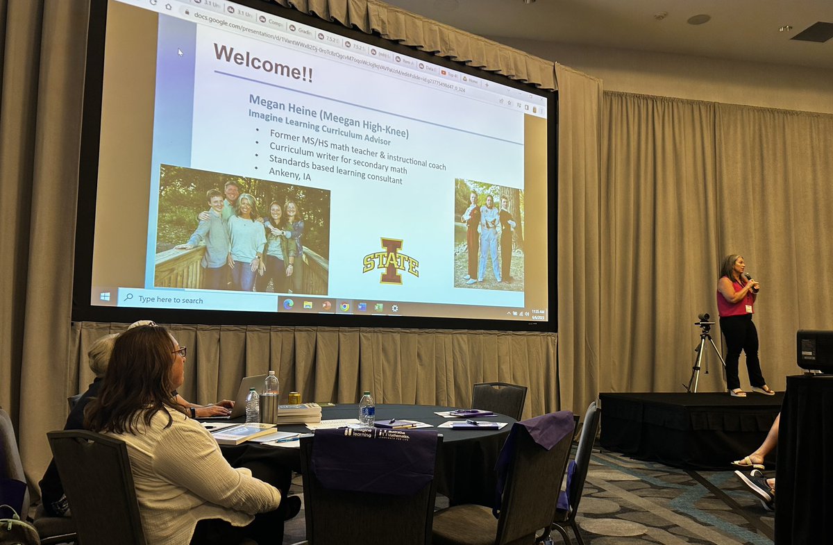 Bravo to Megan Heine presenting at #IOWAMATH2023