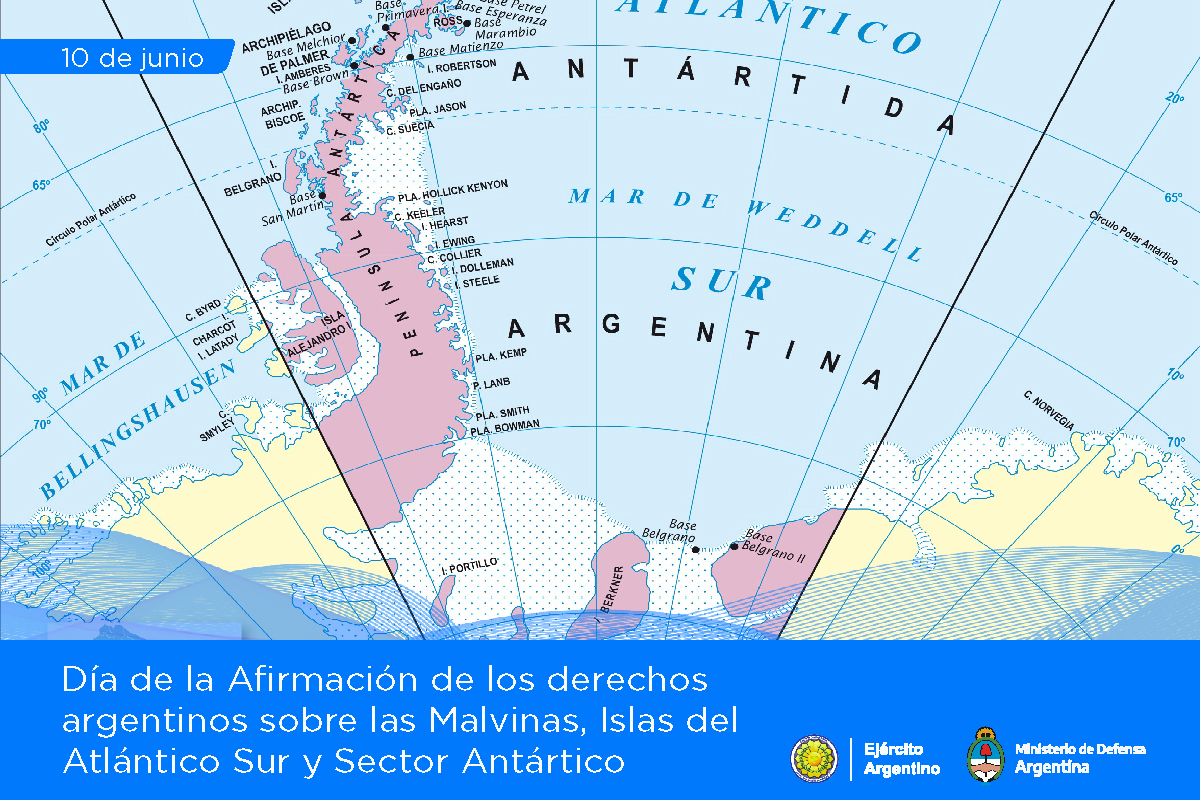 Ejercito_Arg's tweet image. 10 de Junio 🇦🇷 Día de la Afirmación de los Derechos Argentinos sobre las Malvinas, Islas del Atlántico Sur y Sector Antártico 🇦🇷