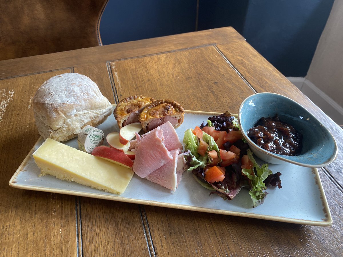 I bloomin love a Ploughman’s in the sunshine, so we had to serve our very own. Sit and watch the world go by, and enjoy……..