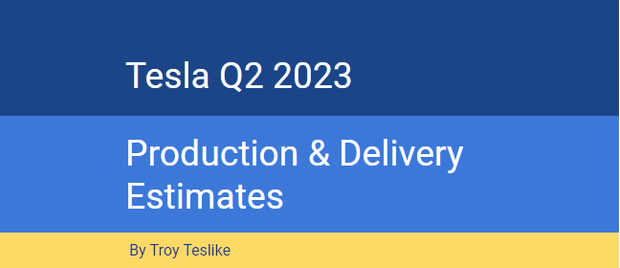 TroyTeslike's tweet photo. Hi everybody. I updated my Tesla delivery estimate on Patreon: https://t.co/R7EMWaoXFH It will be on Twitter in 7 days as usual. The next updates on Twitter will be on 9 June and 13 June.

Patreon allows me to continue spending a lot of time on this. Thanks. https://t.co/vCAgK8Efwp