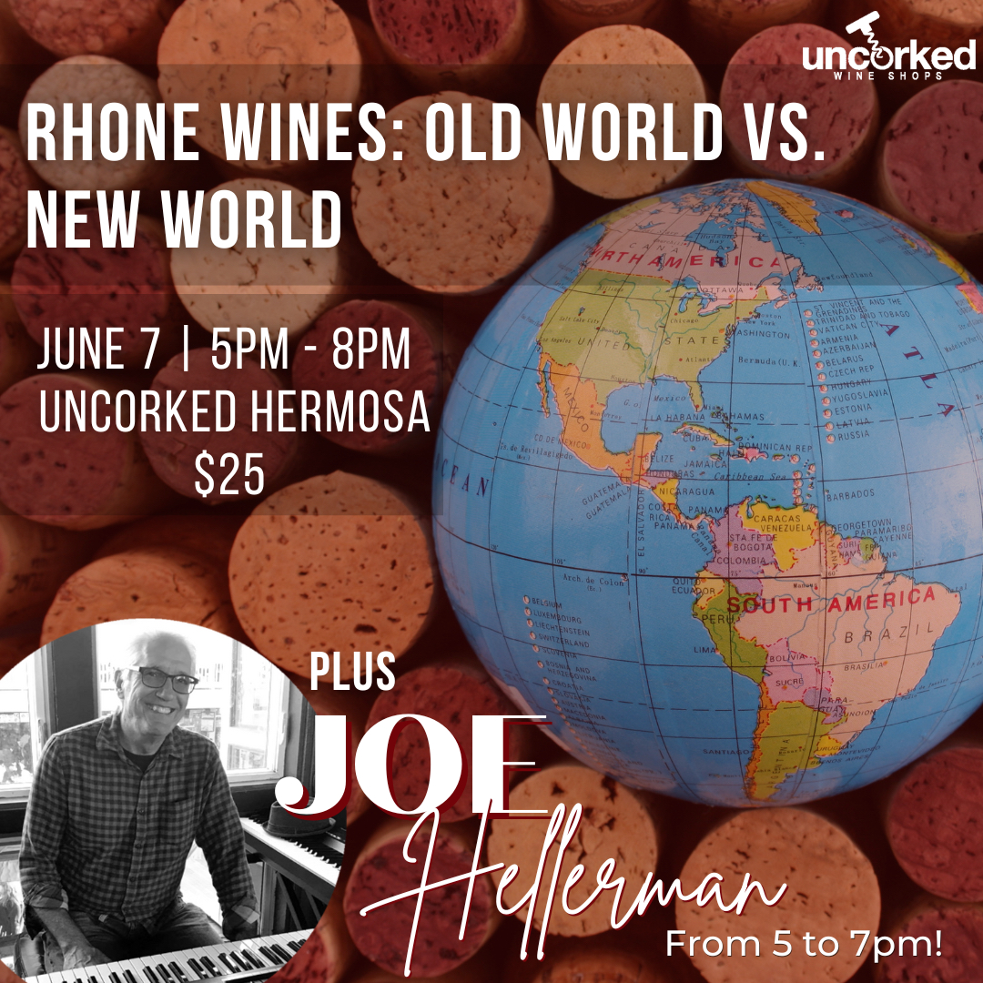 They say variety is the spice of life, and we couldn't agree more. Join us tomorrow at Uncorked #HermosaBeach to compare Rhone wines from around the world.

#UncorkedWineShops #winetasting #frenchwine #californianwine #rhonewines