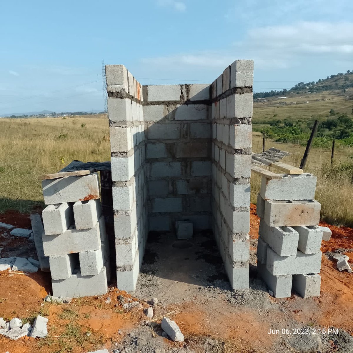 ScalisaFund's tweet photo. Construction of the outside lavatory (toilet)  for the Motsa Family at Mfabantfu has commenced..
#ToGodBeTheGlory https://t.co/6iq26adWzW