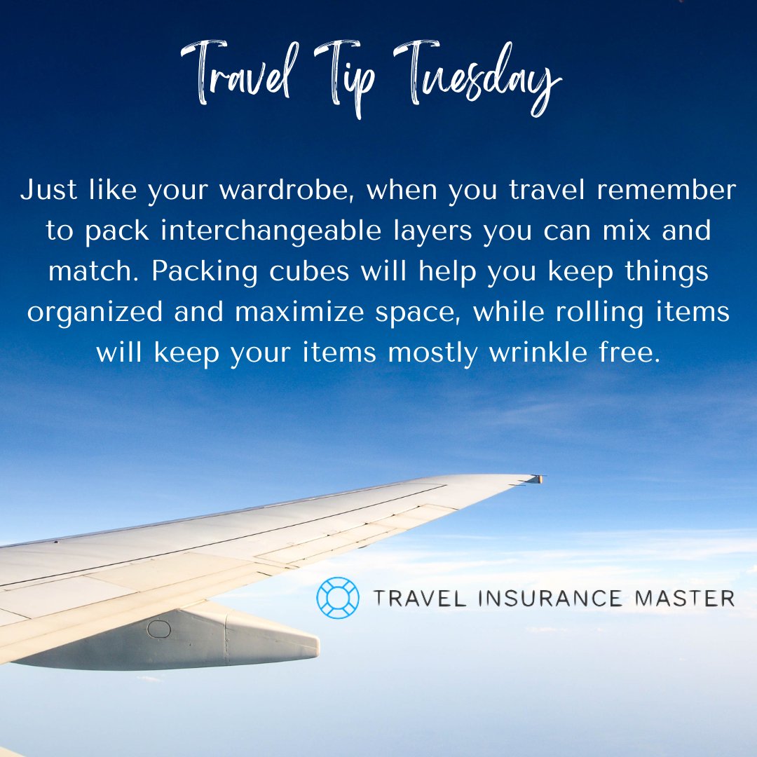 Travel Tip Tuesday: Pack smart & protect your trip at Travelinsurancemaster.com! #travelinfluencer #travelcontentcreator #travelyoutube #travelagent #independenttravelagent #exploreoften #solotravel #grouptravel #vacationgoals #solotrip #couplestrip #vacationvibes #travelinsurance