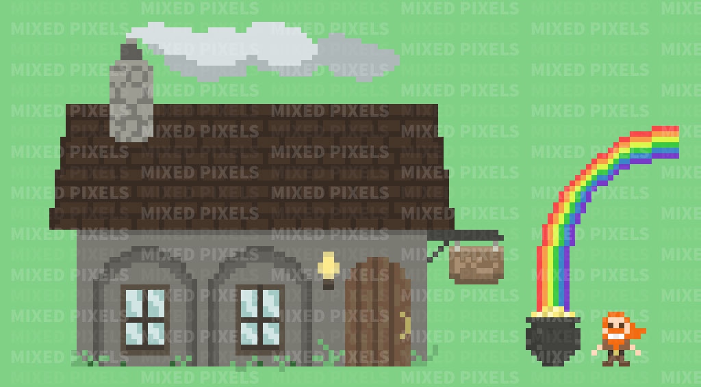 gamesbycereal's tweet photo. Some more pixel art inspired by leprechauns and St. Patrick's Day 🍀  

#pixelart  #pixelartist  #2d  #gamedev  #gamedevelopment  #indiegamedev  #unitydev https://t.co/pJmct2Opa3