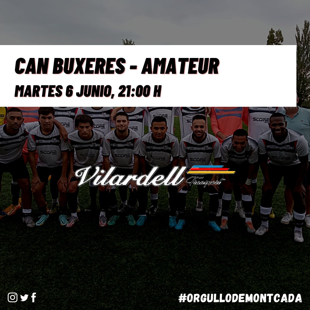Transports Vilardell patrocina nuestro partido de esta noche. 

#orgullodeMontcada