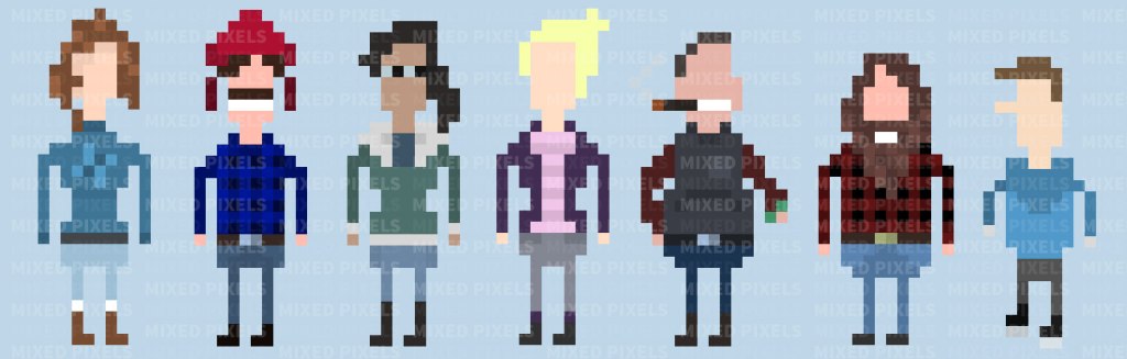 gamesbycereal's tweet photo. A few pixel art characters I designed for a 2D RPG project.  

#gamedev  #gamedevelopment  #indiegamedev  #unitydev  #2d  #pixelart https://t.co/iEcHHFHLSb