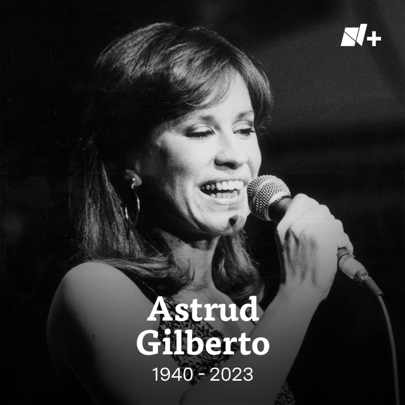 nmas's tweet photo. Astrud Gilberto, una de las voces que internacionalizó la "bossa nova" gracias a la canción “La chica de Ipanema”, murió a los 83. 

La cantante brasileña será recordada por clásicos como 'Garota de Ipanema', 'Corcovado', 'Manhã de Carnaval', 'Água de beber' y 'Mas que nada'.
