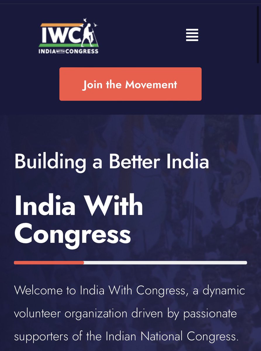 indiawithcongress.com . Click and join the movement . #IndiaWithCongress