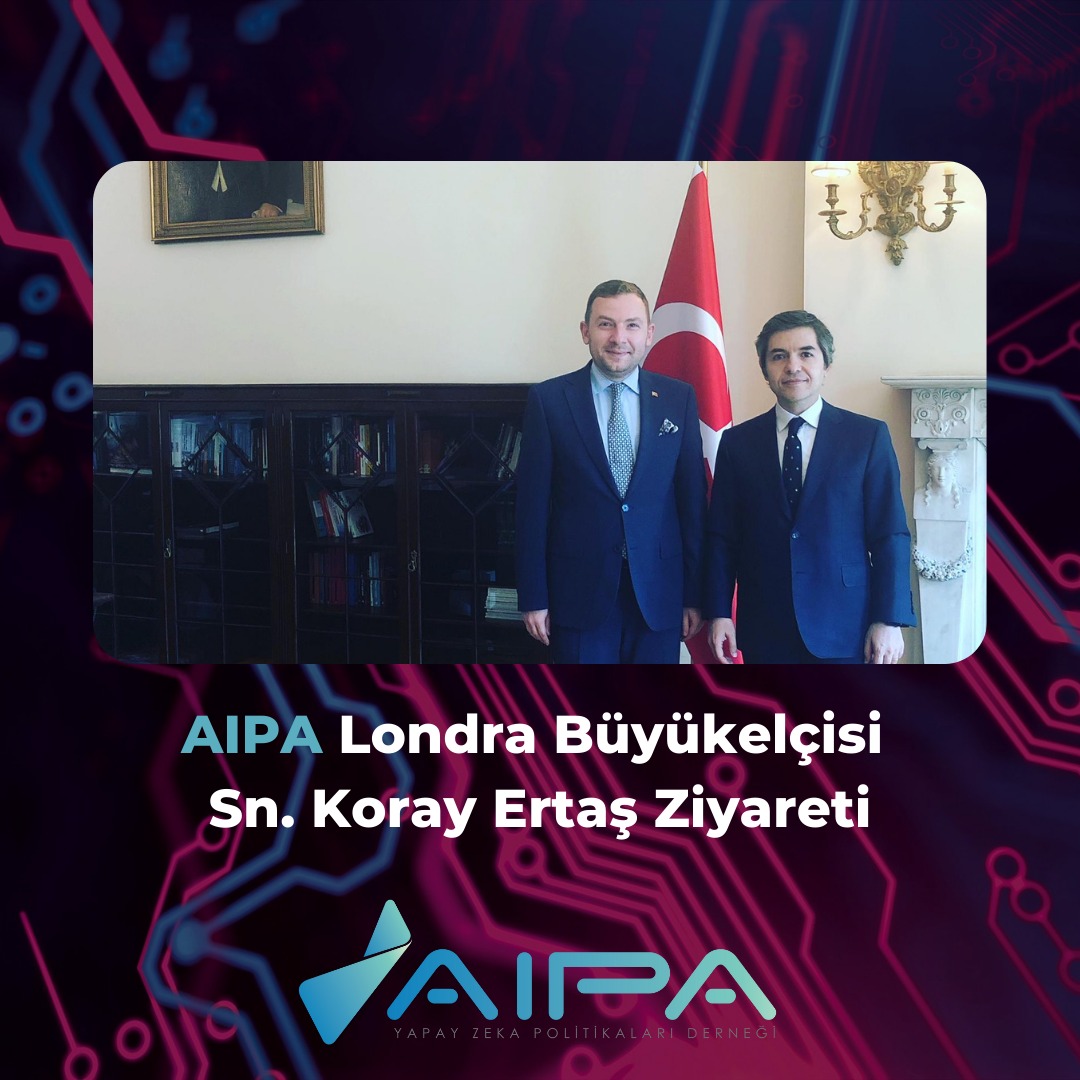 Kurucumuz ve Başkanımız @zkucuksabanoglu, Londra Büyükelçisi Sn. Koray Ertaş'ı ziyaret ederek, yapay zeka konularında istişarelerde bulundu.

@TurkEmbLondon

#aipaturkey #ai #yapayzeka 🧠🤖🦾