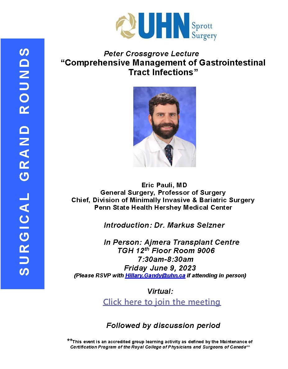 U of T Department of Surgery on Twitter: 