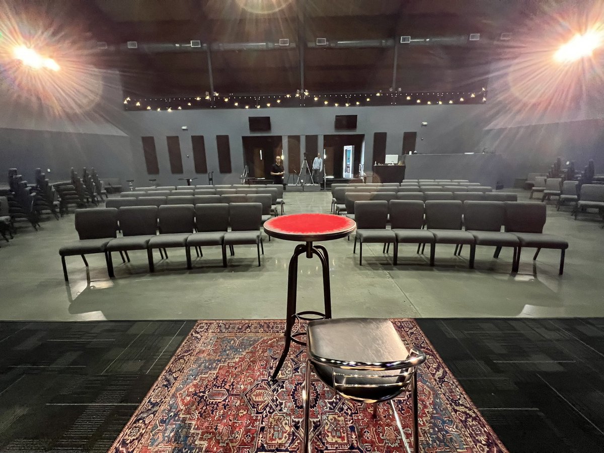 We are set up and ready for Wednesdays this Summer! It all starts tomorrow at 7PM with “Living in the Last Days!” See you there. #wednesday #church #lastdays #instruction #Bible #Jesus