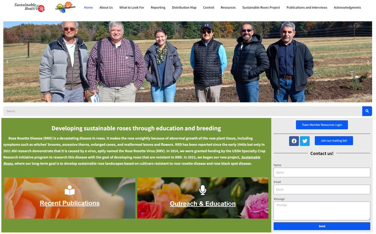 TAMU Rose Breeding Program (@tamu_roses) on Twitter photo We've made quite a few changes to our Combating Rose Rosette website! It now houses information about our newest project, Sustainable Roses (<a href="/SustainableRRD/">Sustainable Roses</a>), as well as resources for identifying and controlling RRD. Check it out here! ➡ roserosette.org We've made quite a few changes to our Combating Rose Rosette website! It now houses information about our newest project, Sustainable Roses (<a href="/SustainableRRD/">Sustainable Roses</a>), as well as resources for identifying and controlling RRD. Check it out here! ➡ roserosette.org