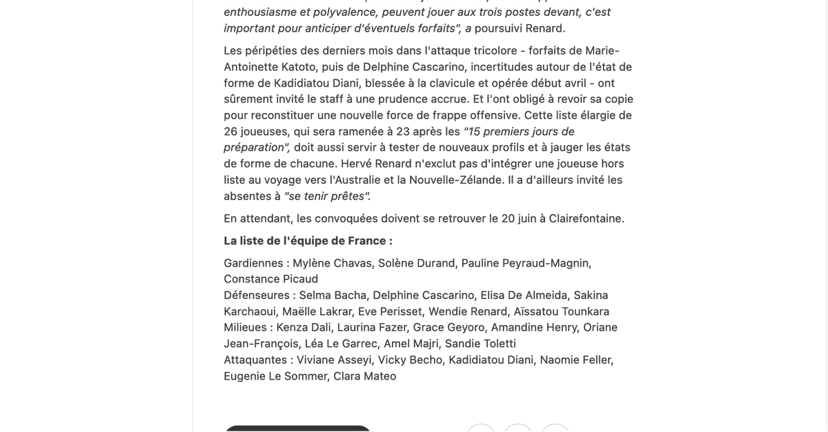supernana's tweet image. " She's 🇫🇷French " 

Les 26🇫🇷footballeuses de la sélection🇫🇷⚽tricolore 

pour la Coupe du Monde 2023

sont convoquées le 20 juin à la Clairefontaine (78) . 

On est le 6 juin 2023

On fête les Kouadio + les Adjoua aujourd'hui 

alvafrench.com #NotAmerican #jussanguinis