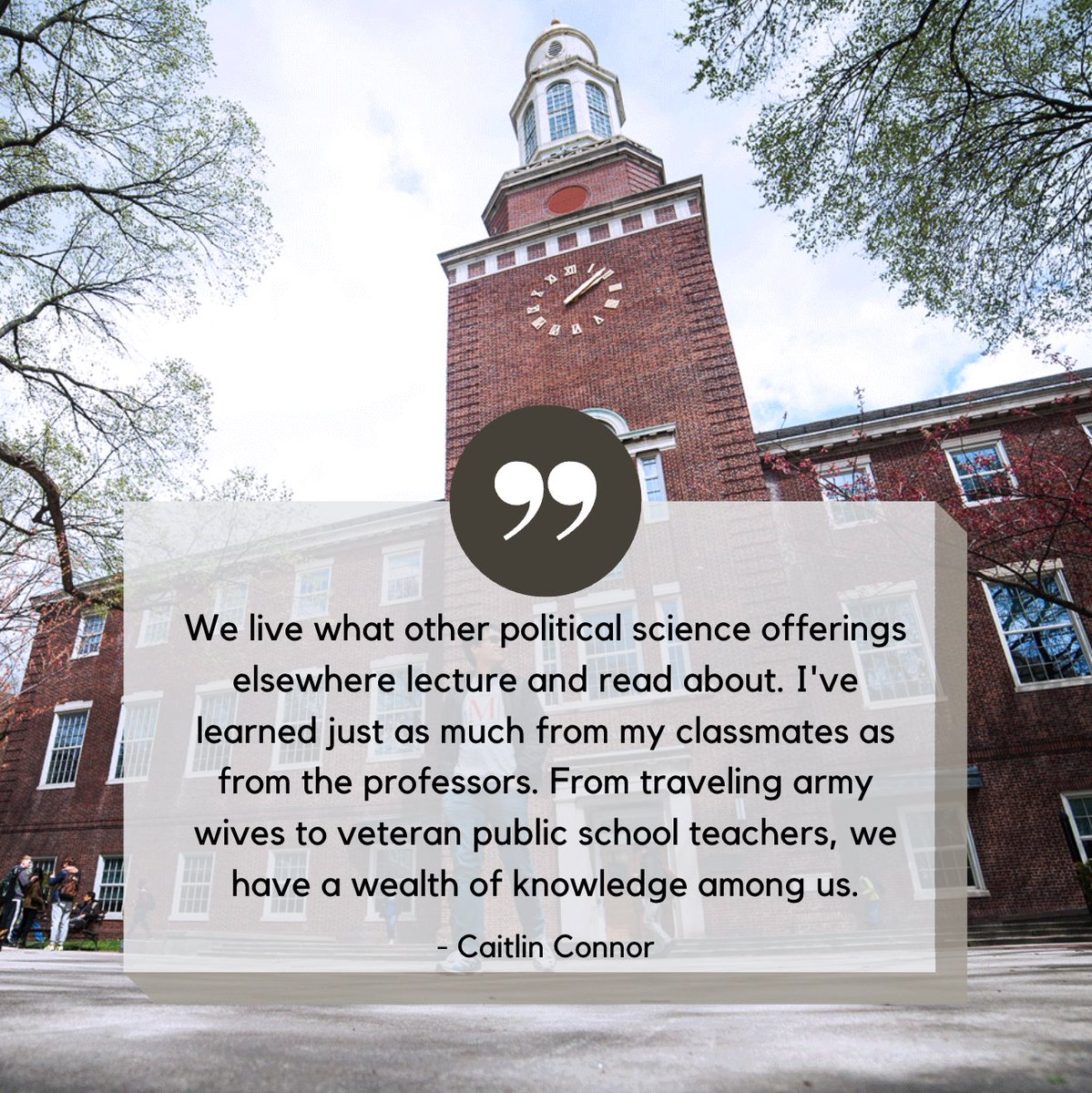 🎓 Caitlin Connor, BA graduate, celebrates the wealth of knowledge among her classmates. At Brooklyn College, we go beyond lectures and textbooks, learning from our classmates who bring diverse perspectives and real-life experiences. 🌍📚 #BrooklynCollegePride #PoliticalScience