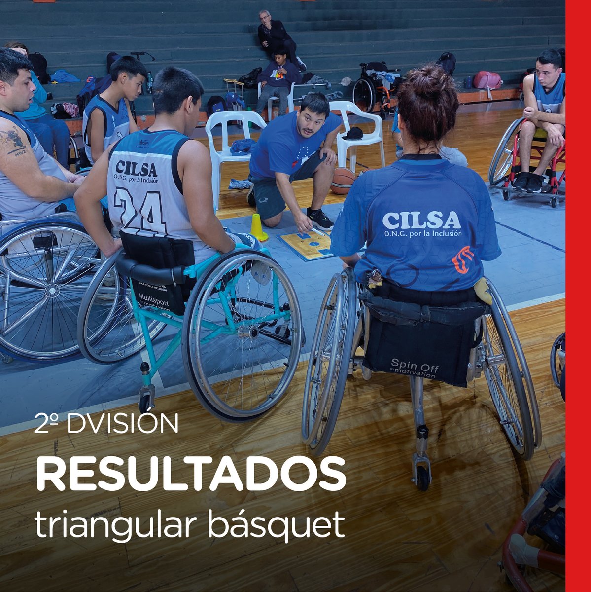 CILSAong's tweet photo. #Deportes Nuestros equipos de Segunda División de básquet sobre silla de ruedas jugaron el finde. Compartimos los resultados.
#basquetadaptado #liganacional #básquetsobresilladeruedas https://t.co/14ztZR11sB