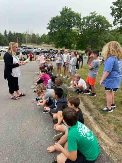Outdoor learning! #alwayslakeorion #webberelementary
