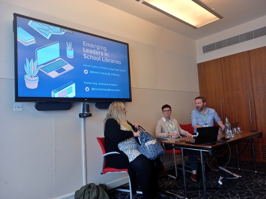 stmungo_library's tweet photo. #cilips #day2
Always nice to connect with school librarians on a wider scale π
New (School) librarian motto: "We need to shout a bit louder on what we are doing"
@Derek_France @EmmaJGrey
@CILIPScotland https://t.co/mveLZCDwbz
