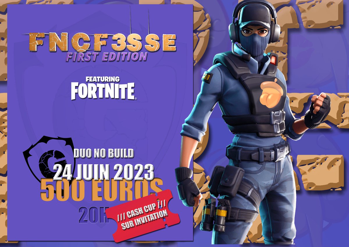 Après un an la cash cup FNCF3SSE arrive enfin!!
Premier évent Fortnite cash cup de 500€ réservé aux streamers . 
Rendez-vous le 24 Juin 2023 à 20H sur ma chaine Twitch. 
#cup #twitch #twitchstreamer #FNCF3SSE #FortniteFR