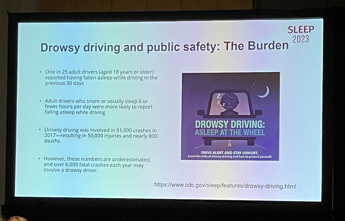 Going beyond “the patient was counseled not to drive while drowsy” at #SLEEP2023. @AASMorg @ResearchSleep #obstructivesleepapnea #OSA #hypersomnia #drowsydriving