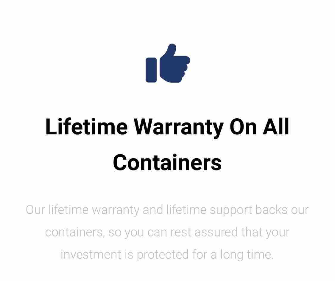 usa_containers's tweet photo. We offer a lifetime leak warranty on every single container! https://t.co/ZdChuwxaPv