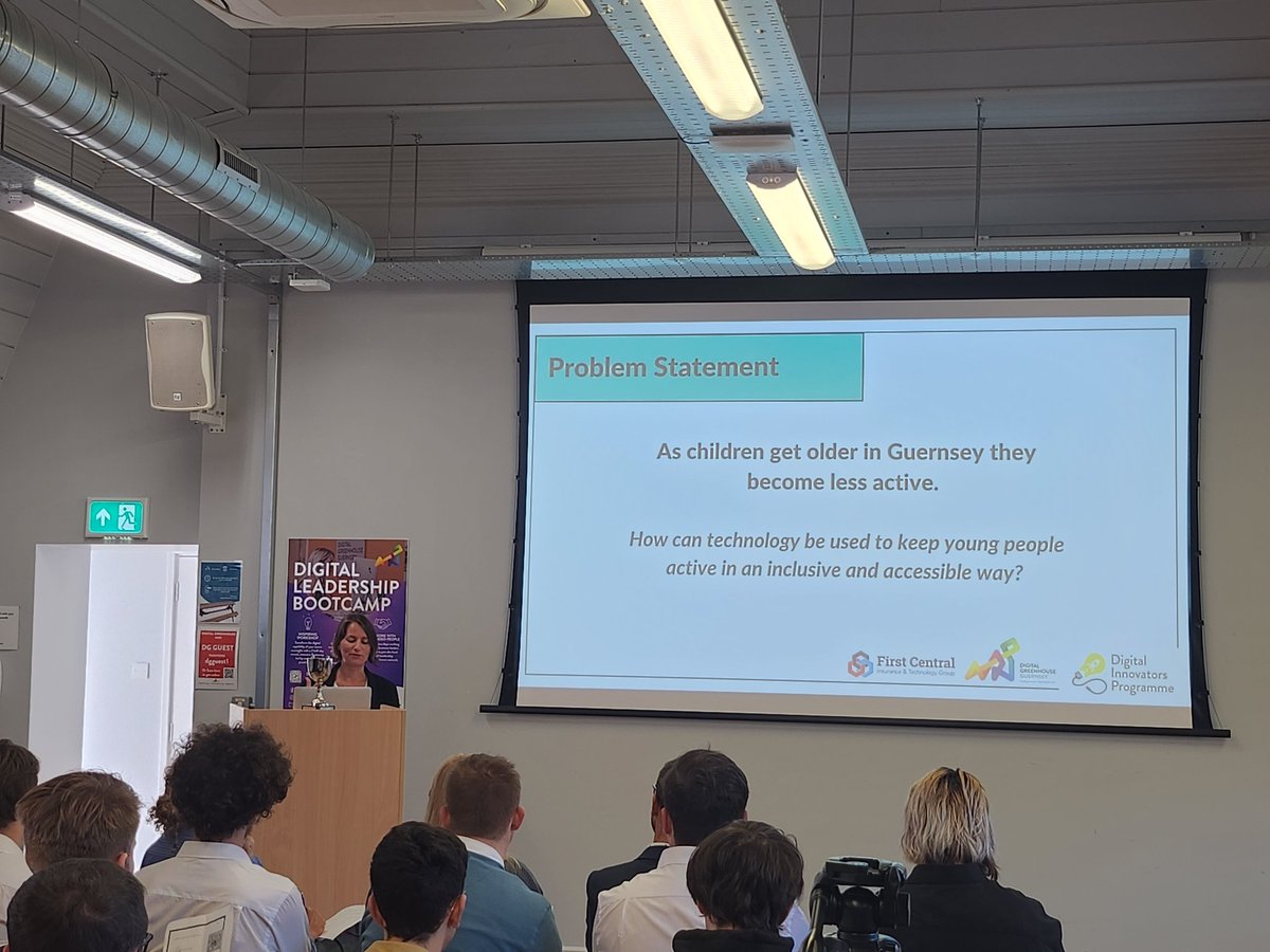 The problem statement this year is 'As children get older in Guernsey, they become less active' - so what sort of solutions will we see the teams come up with?

#DigitalInnovatorsProgramme
