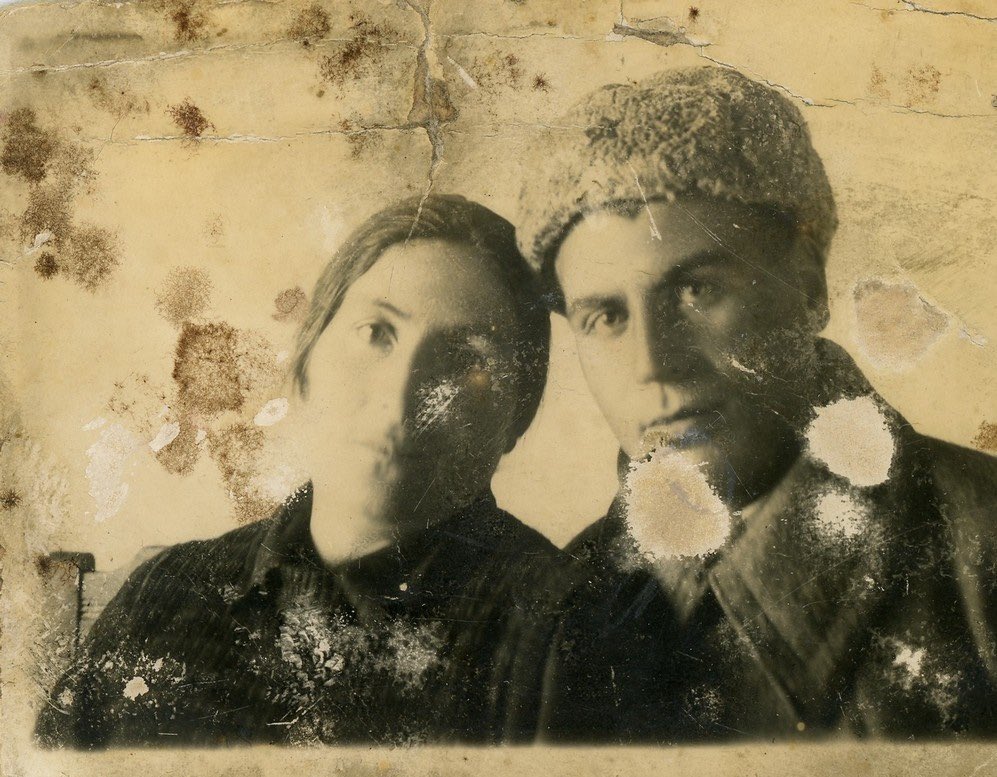1950, Kurdish couple, Tbilisi - Georgia