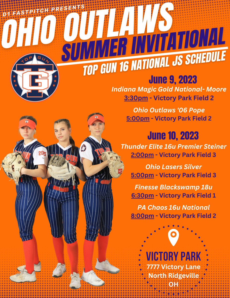 Updated schedule for the Ohio Outlaws Invitational. Picked up some extra games to get max exposure. 

#TGF #FlyAbove #Compete